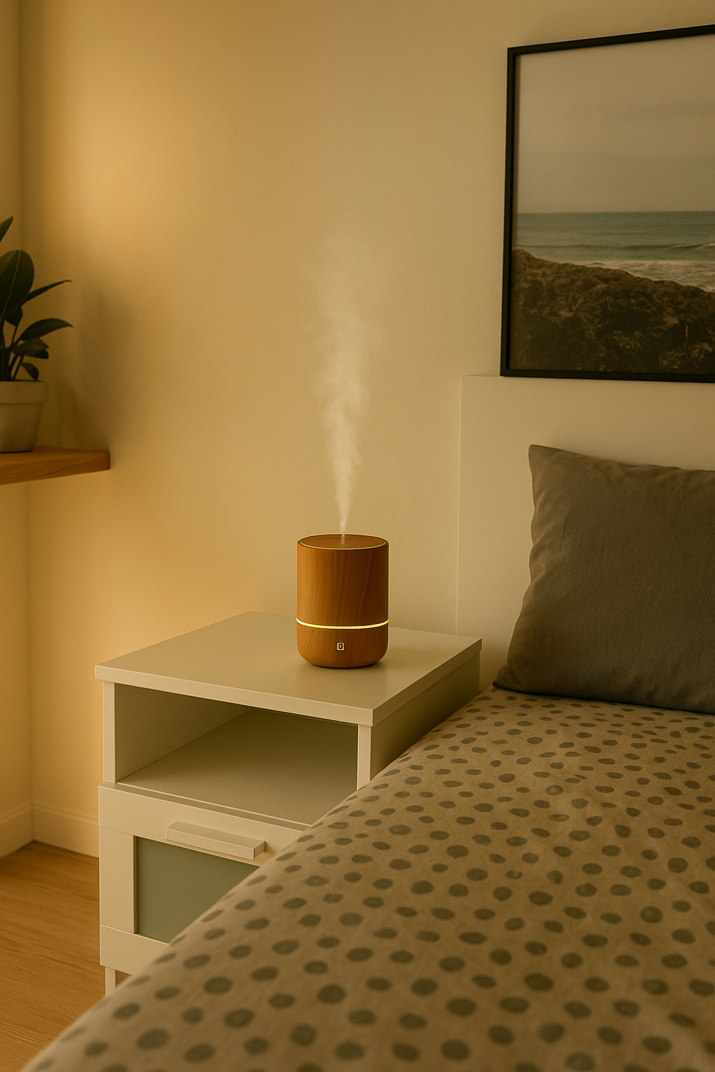 Diffuseur Huiles Essentielles Nomade - Design Bois LED | Séréniaa